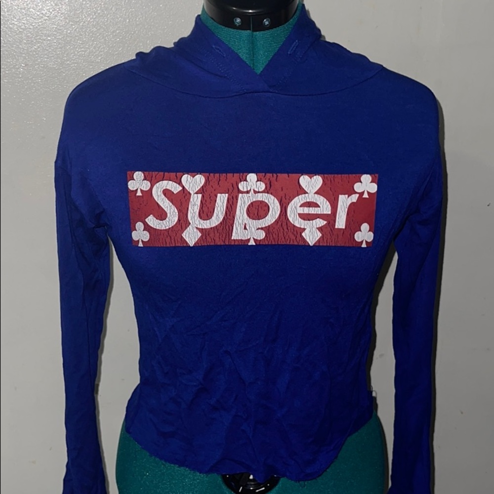 Crop top hoodie